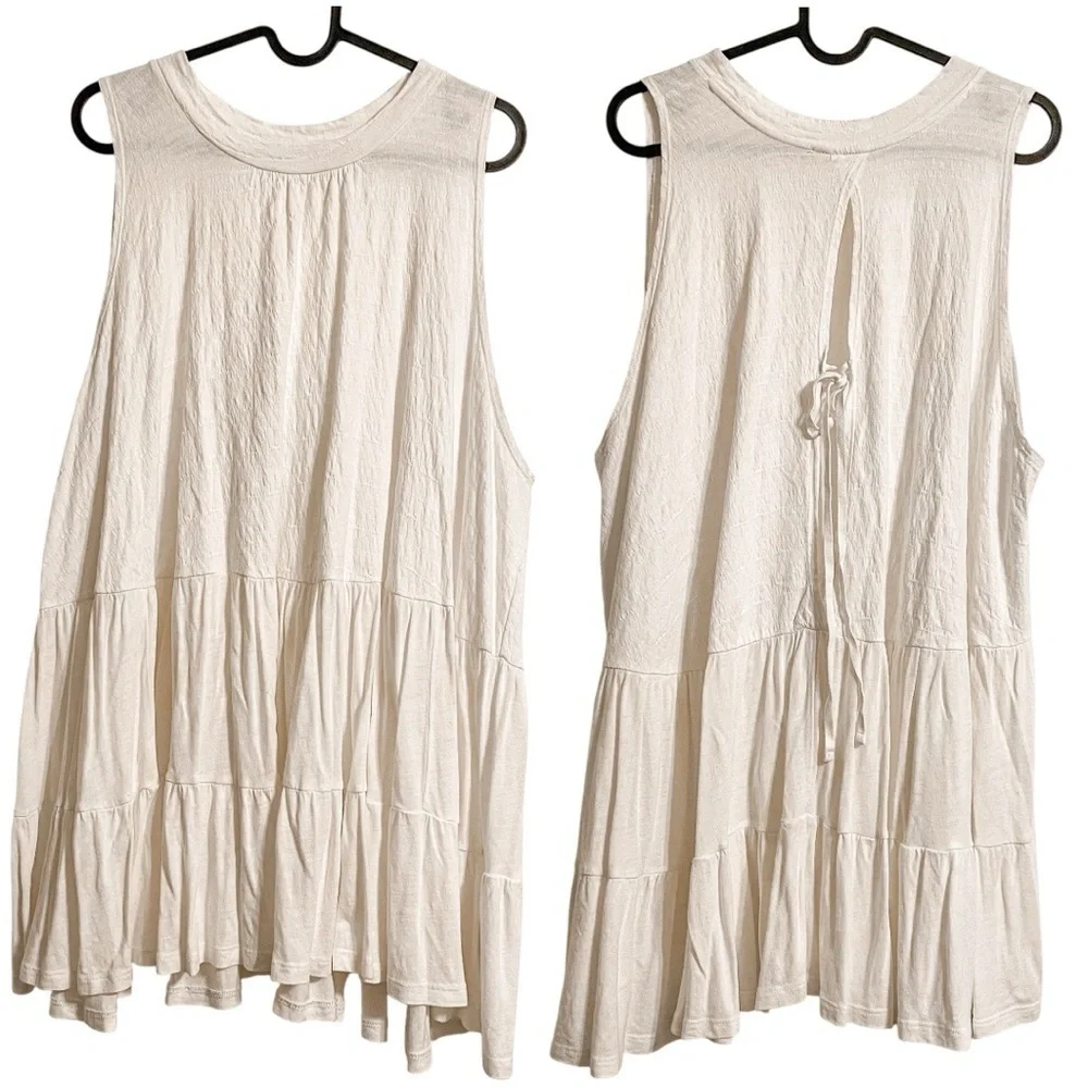 Free People Right On Time Tunic Top White